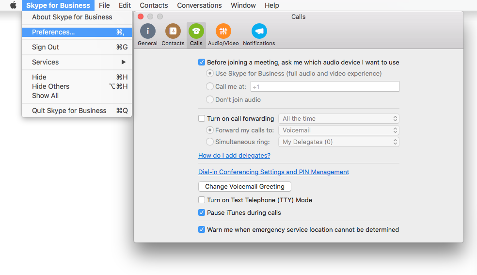 skype for business for mac